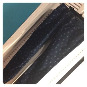 Lucky Brand polka dot skinny jeans!